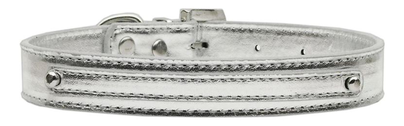 3/8" (10mm) Metallic Two Tier Collar Silver (Size: (L))