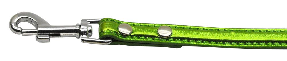 3/8" (10mm) Metallic Two Tier Collar Lime Green Leash (Size: 1/2')