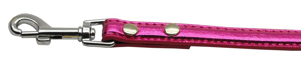 3/8" (10mm) Metallic Two Tier Collar Pink Leash (Size: 1/2')