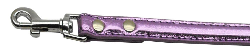 3/8" (10mm) Metallic Two Tier Collar Purple Leash (Size: 1/2')