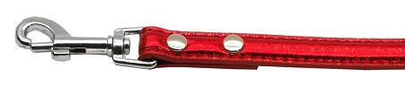 3/8" (10mm) Metallic Two Tier Collar Red Leash (Size: 1/2')