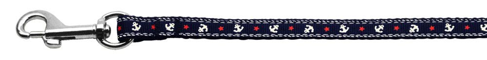 Anchors Nylon Ribbon Leash Blue 3/8 inch wide (Size: 4 FT.)